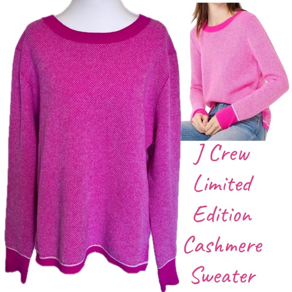 J. Crew Sweaters - 100% Cashmere J.Crew Limited-edition Crewneck Sweater with bird's-eye stitch XL